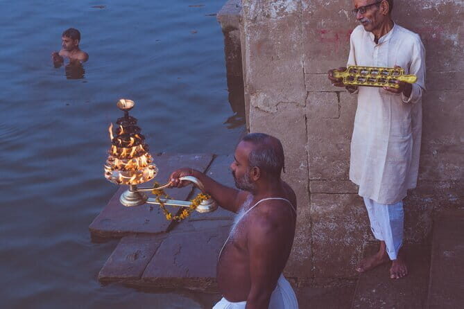 Varanasi at Dawn: Boat Ride & Storytelling Walk Through Old City - Morning ritual walk: Subah-e-Banaras, a stepwell, and an akhada