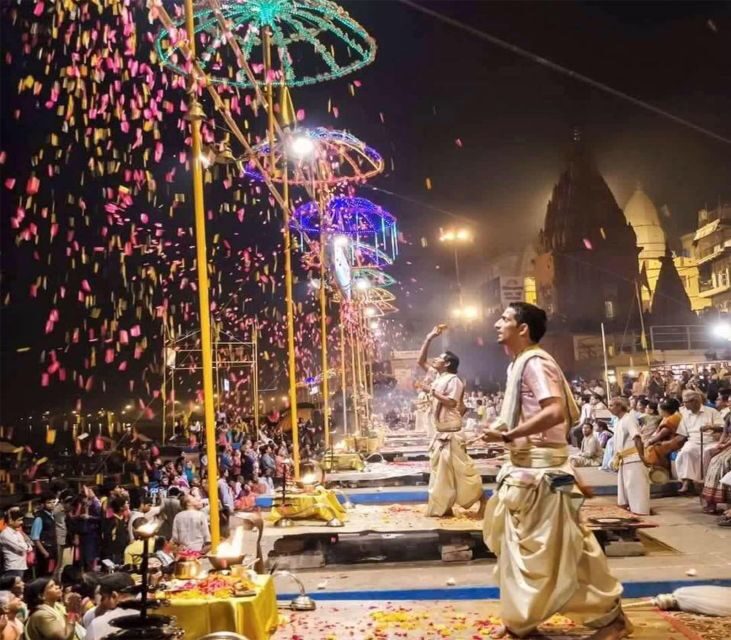 Varanasi: Night Boat Ride, Aarati Ceremony and Dinner - Sunset Boat Ride: Seeing Varanasi Lit Up From the Water