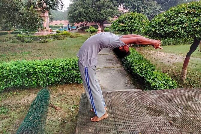 Yoga with Manjeet - The session flow: gentle stretches, balancing poses, and breath control